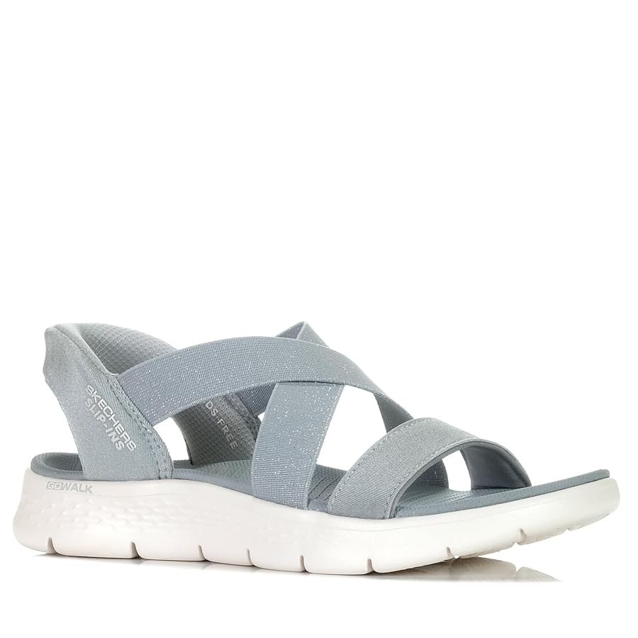 Amazon.co.jp: SKECHERS Women's Go Walk Flex Sandals Glimmer